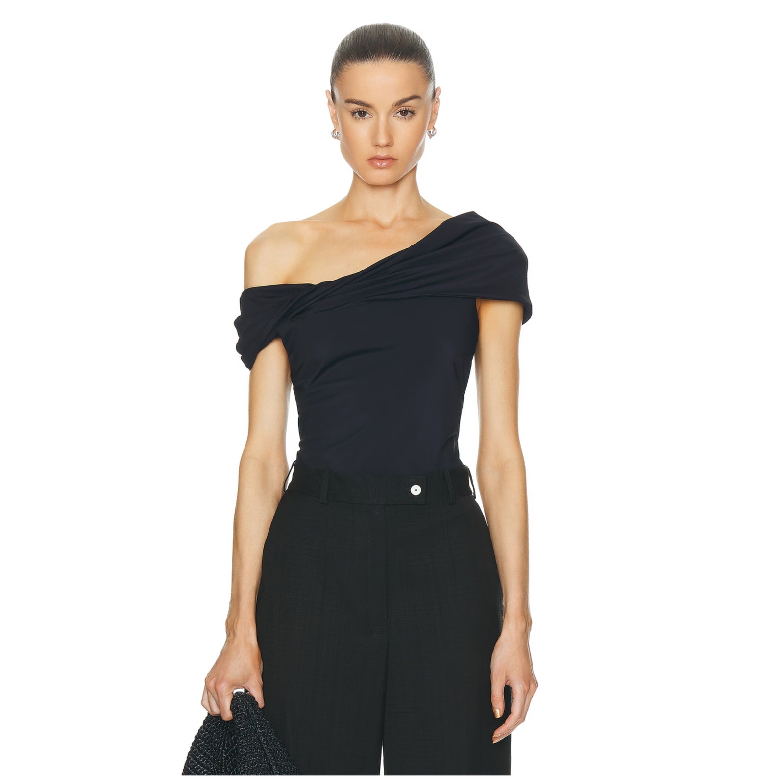 Rohe Asymmetrical Off Shoulder Top Size 40, Us Large